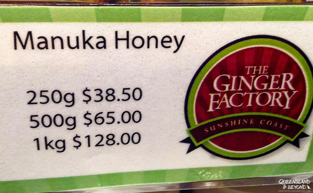 Sign for manuka honey