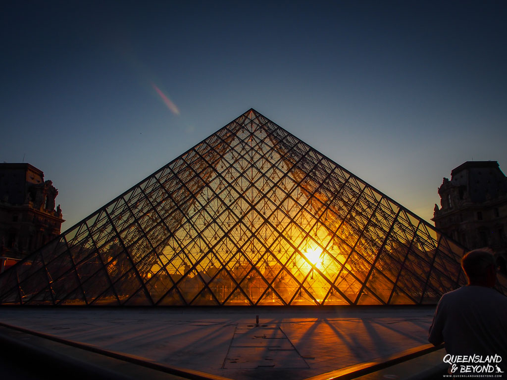 Sunset at the Louvre, Paris