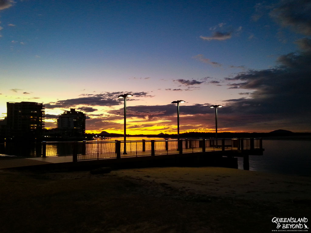 Sunset over the river in Cotton Tree