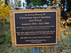 Memorial plaque, Kluane National Park