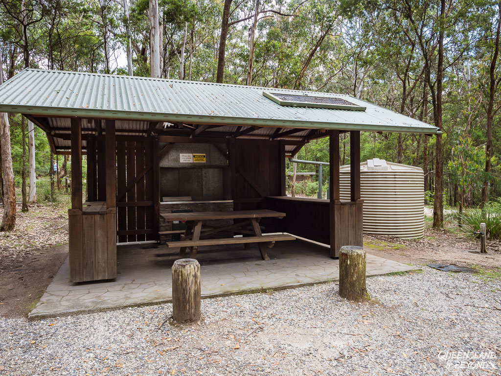 BBQ shelter at Bald Rock campground