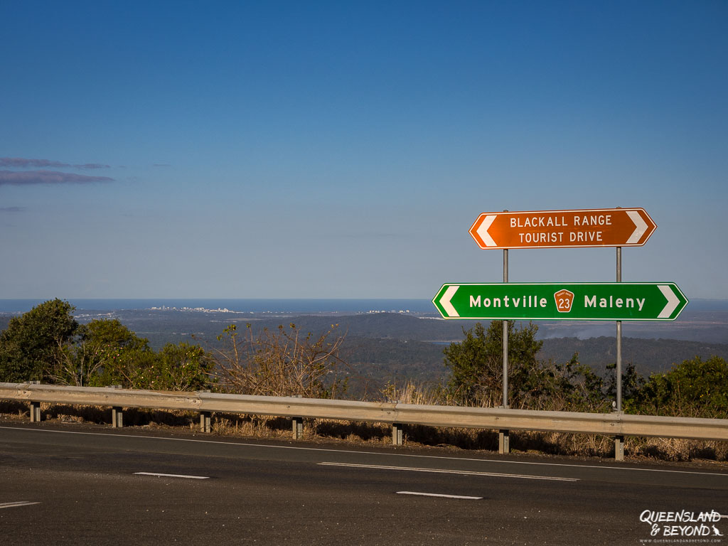 Road sign for Blackall Range Tourist Drive