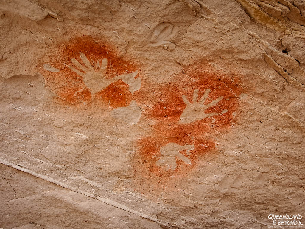 Rock art at Mount Moffatt, Carnarvon National Park