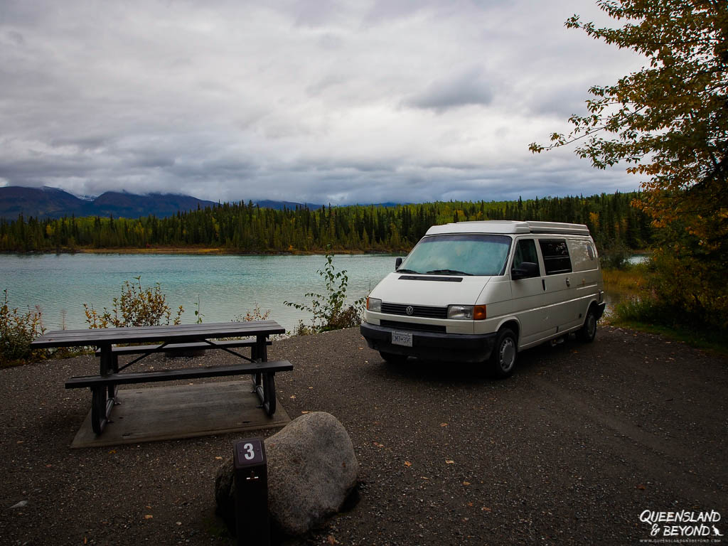 Camping at Boya Lake, BC, Canada