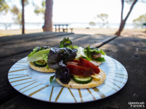 Picnic lunch at Bribie Island National Park