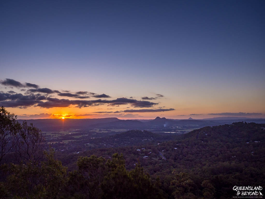 Sunset from Mount Ninderry