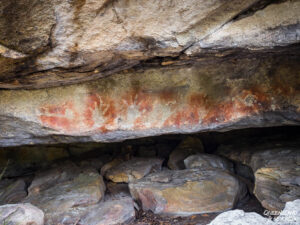 Rock art at Blackdown Tableland National Park