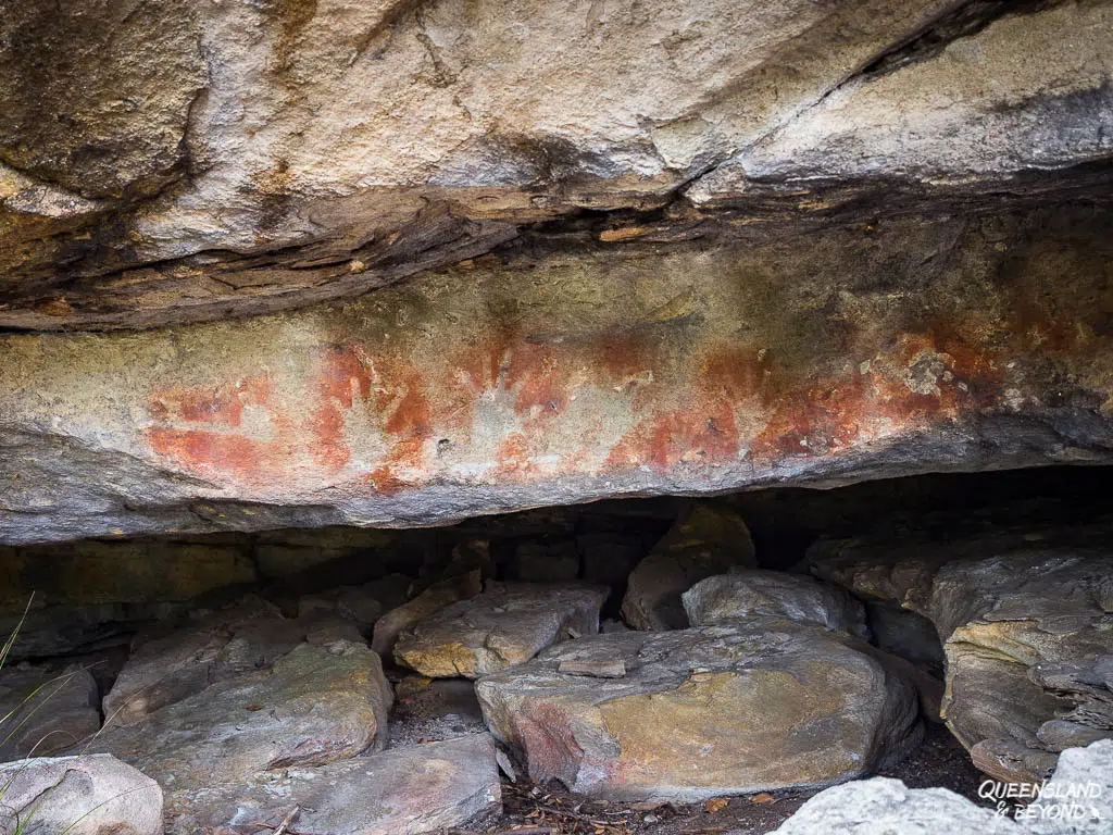 Rock art at Blackdown Tableland National Park