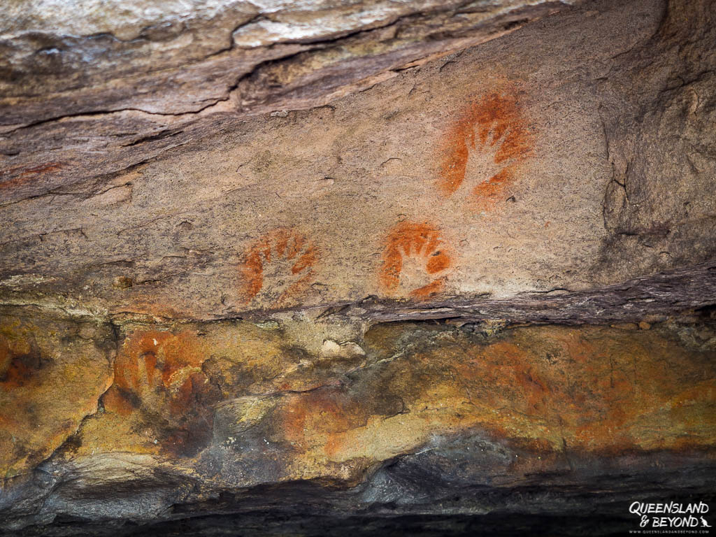 Rock art at Blackdown Tableland National Park