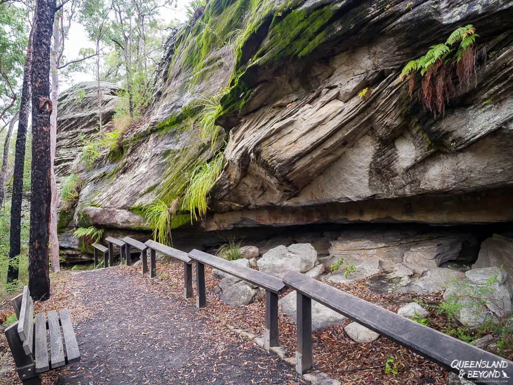 Rock art at Blackdown Tableland National Park
