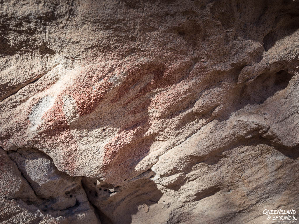 Rock art at Mount Moffatt, Carnarvon National Park