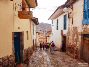 Cobbled street in Cusco, Peru