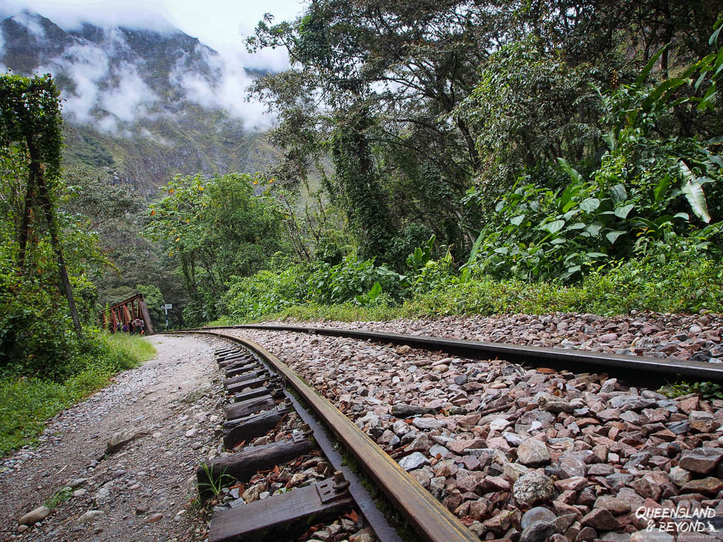 Train tracks to Aguas Calientes