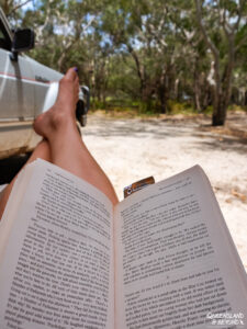Reading on Fraser Island