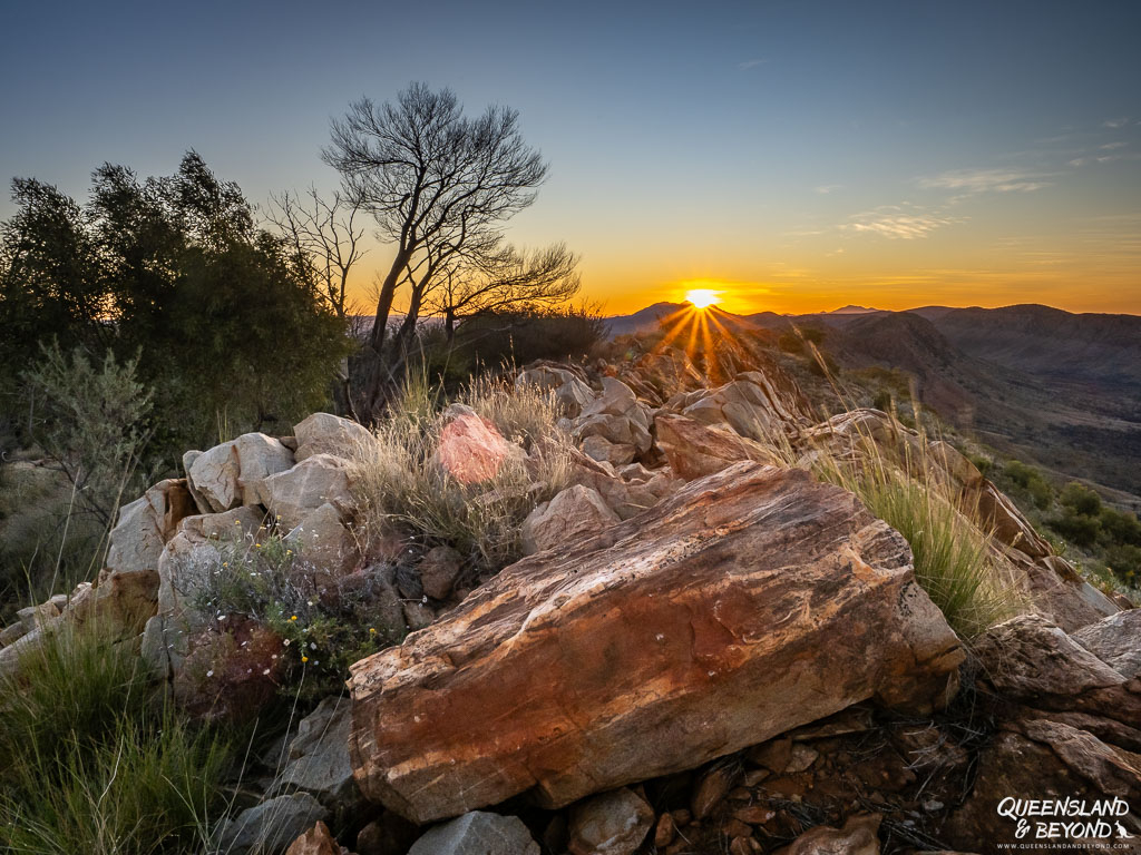 Sunset at Hermit's Hideaway, Larapinta Trail, Section 9