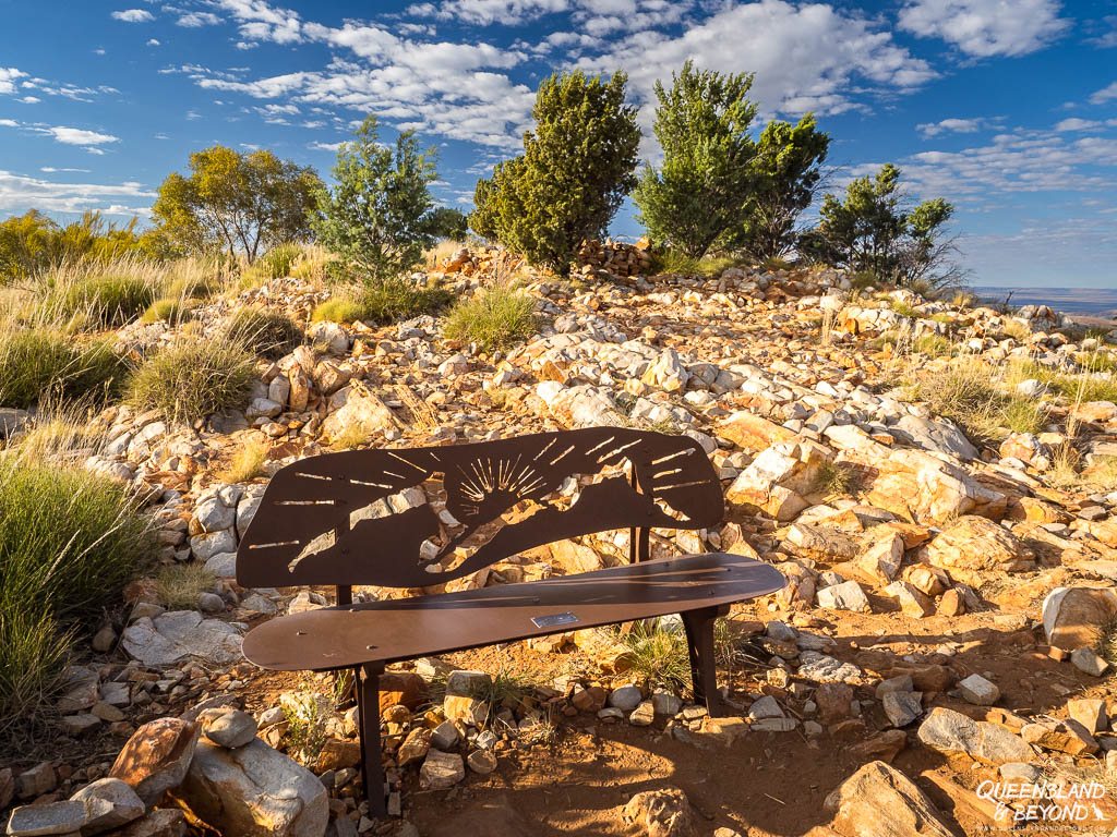 Bench at Counts Points, Larapinta Trail, Section 8