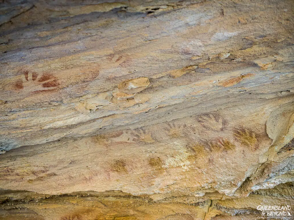 Rock art at Rungulla National Park, Queensland