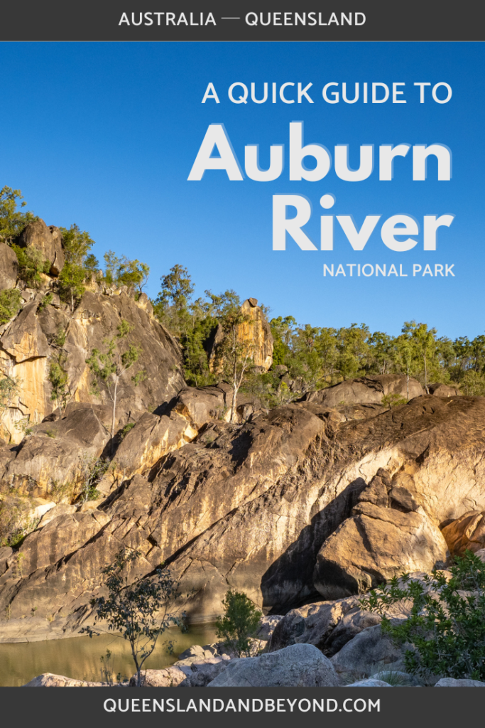 Auburn River National Park is only a tiny national park but it's a lovely stop for a night or two of camping.