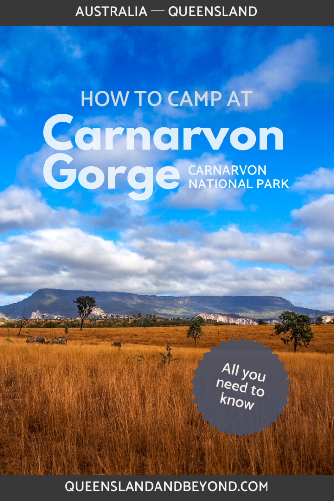 There are a few options for camping at Carnarvon Gorge in Central Queensland. It can be a bit confusing on what's the best option so here's my quick guide.