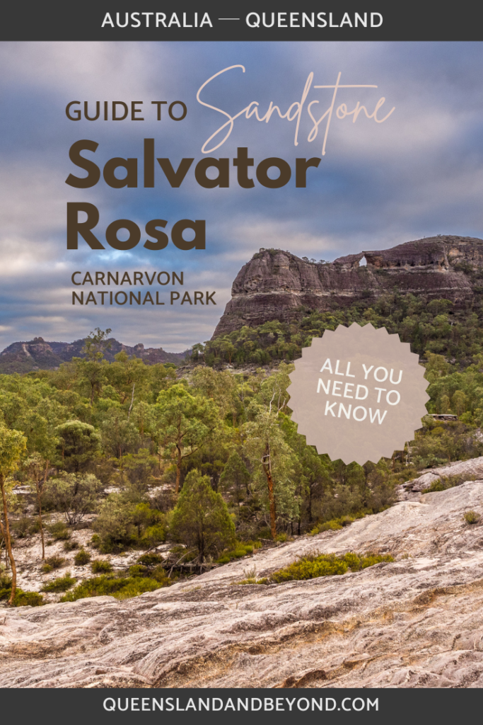 Salvator Rosa is a lesser known part of Carnarvon National Park but it has some stunning sandstone formations and offers peaceful camping. Here's all you need to know.