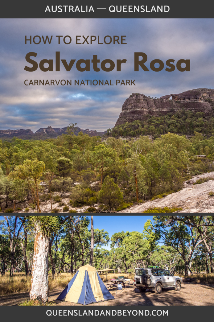 Salvator Rosa is a lesser known part of Carnarvon National Park but it has some stunning sandstone formations and offers peaceful camping. Here's all you need to know.